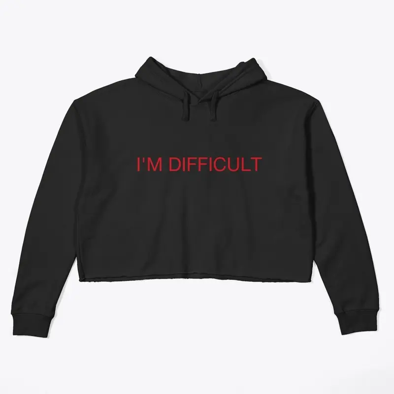 I'M DIFFICULT (black/red)